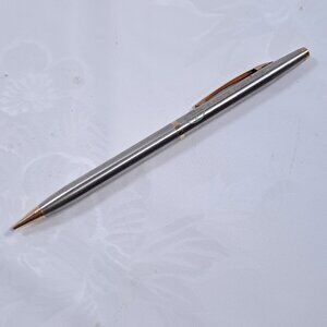 Amoco Superior Competitor Mechanical pencil Bradley silver/gold metal Vintage